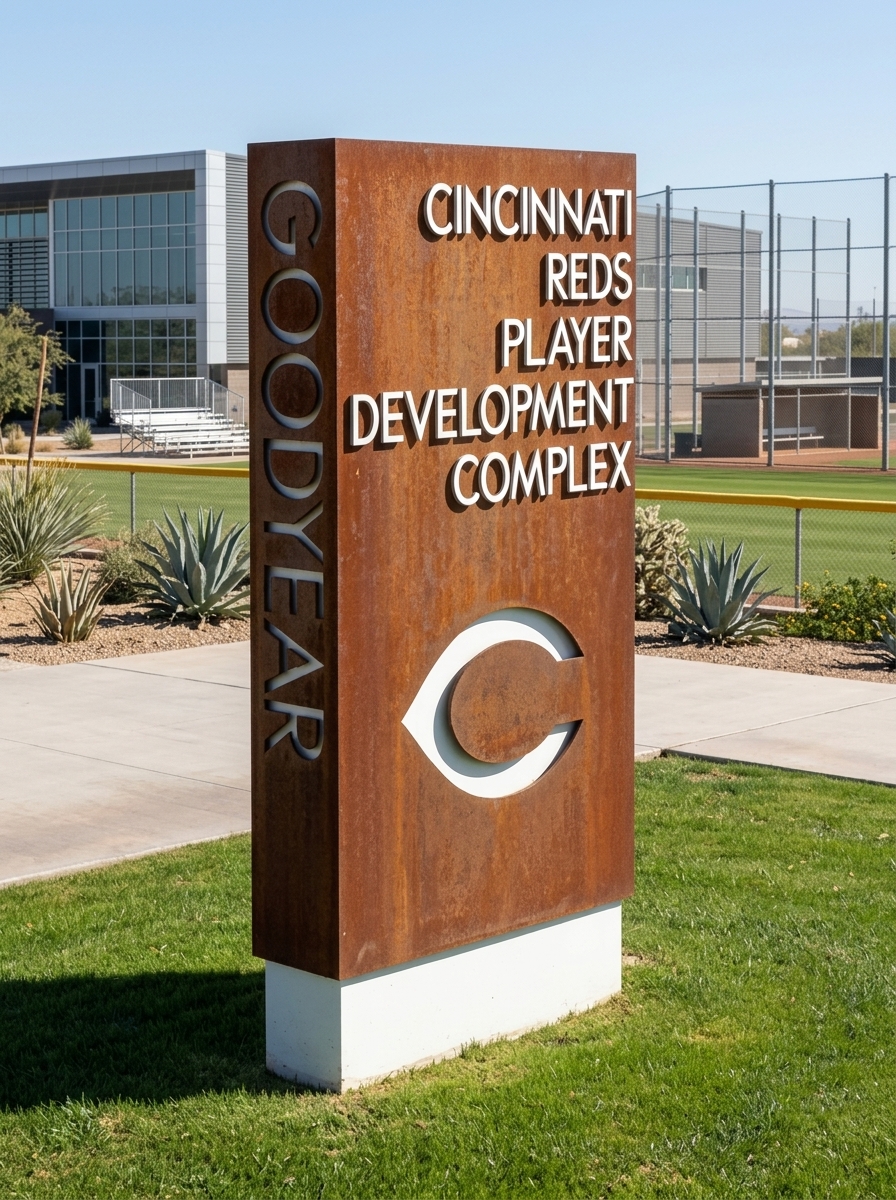 Goodyear Cincinnati Reds Complex Monolith Sign