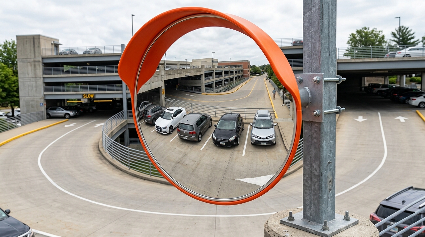 Wide Angle Polycarbonate Convex Traffic Safety Mirror